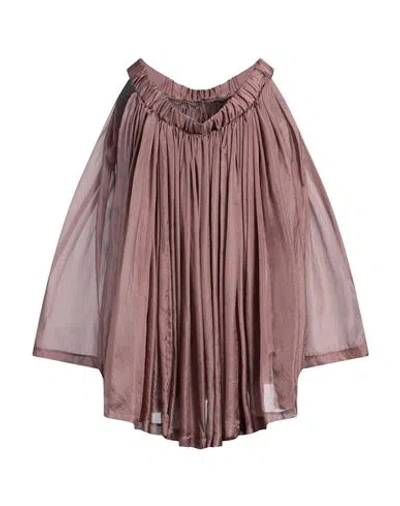 Rick Owens Woman Mini Dress Antique Rose Size 10 Silk In Pink