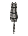 Rick Owens Woman Mini Dress Black Size 6 Cupro In Black