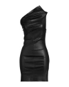 Rick Owens Woman Mini Dress Black Size 6 Lambskin, Cotton, Lycra In Black