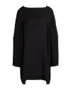 Rick Owens Woman Mini Dress Black Size 8 Virgin Wool In Black