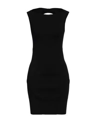 Rick Owens Woman Mini Dress Black Size M Viscose, Polyester, Polyamide, Elastane