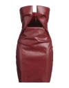 Rick Owens Woman Mini Dress Brick Size 4 Cotton, Elastomultiester, Rubber In Red