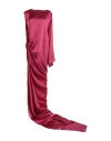 Rick Owens Woman Mini Dress Fuchsia Size 8 Silk In Pink