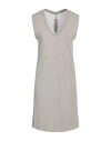 Rick Owens Woman Mini Dress Light Grey Size 12 Viscose, Silk