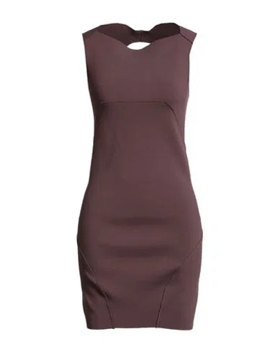 Rick Owens Woman Mini Dress Mauve Size M Viscose, Polyester, Polyamide, Elastane In Purple