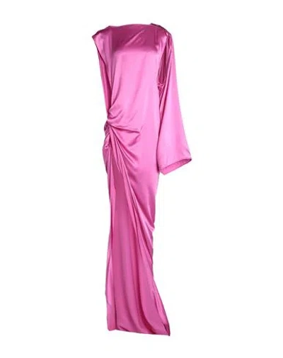 Rick Owens Woman Mini Dress Pink Size 6 Silk