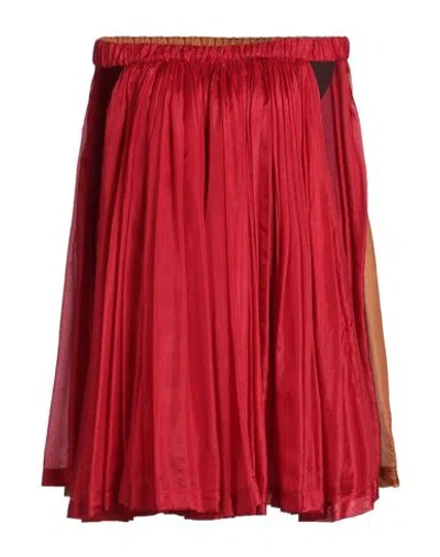 Rick Owens Woman Mini Dress Red Size 4 Silk