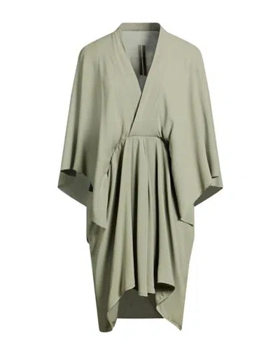 Rick Owens Woman Mini Dress Sage Green Size 8 Viscose, Acetate