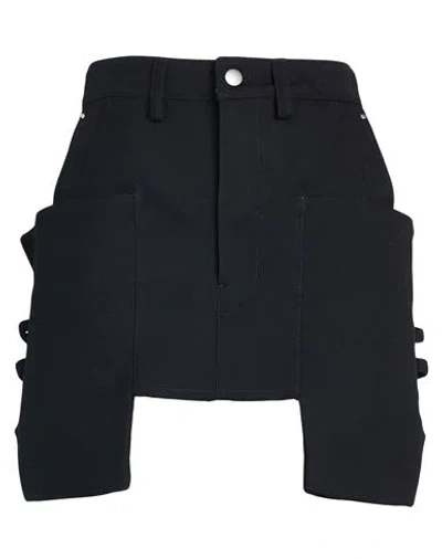 Rick Owens Woman Mini Skirt Black Size 4 Wool