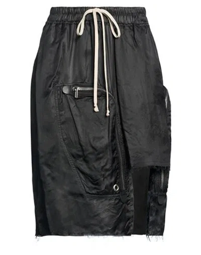 Rick Owens Woman Mini Skirt Black Size 4 Wool