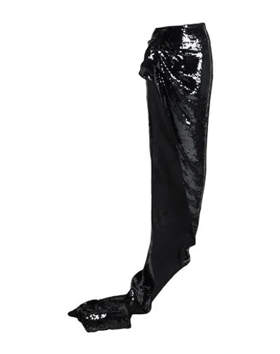 Rick Owens Woman Mini Skirt Black Size 4 Silk, Polyester