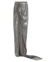 Rick Owens Woman Mini Skirt Military Green Size 4 Silk, Polyester