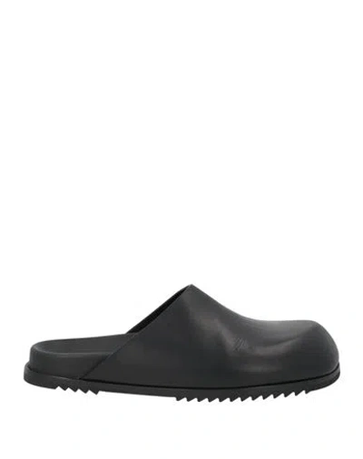 Rick Owens Woman Mules & Clogs Black Size 10 Leather