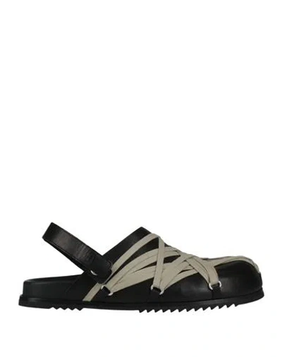 RICK OWENS RICK OWENS WOMAN MULES & CLOGS BLACK SIZE 6 LEATHER