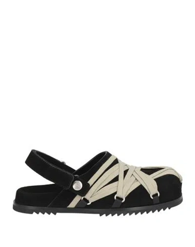 RICK OWENS RICK OWENS WOMAN MULES & CLOGS BLACK SIZE 6 LEATHER