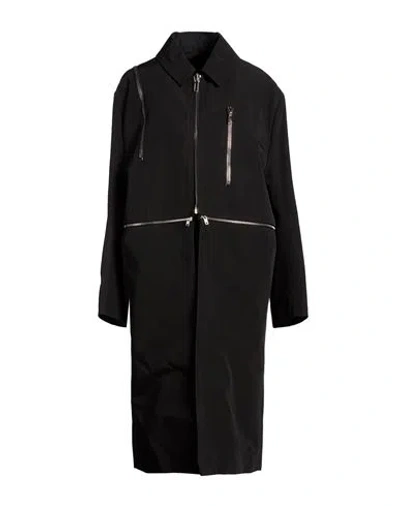 Rick Owens Woman Overcoat & Trench Coat Black Size 4 Polyester, Cotton