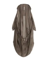 Rick Owens Woman Overcoat & Trench Coat Lead Size Onesize Silk, Cotton In Grey