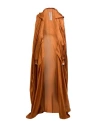 Rick Owens Woman Overcoat & Trench Coat Tan Size Onesize Silk, Cotton In Brown
