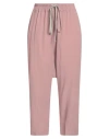 Rick Owens Woman Pants Antique Rose Size 6 Acetate, Silk In Pink