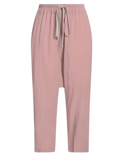 Rick Owens Woman Pants Antique Rose Size 6 Acetate, Silk In Pink