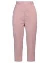 Rick Owens Woman Pants Antique Rose Size 10 Virgin Wool In Pink