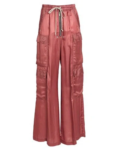 Rick Owens Woman Pants Antique Rose Size 2 Cupro In Pink