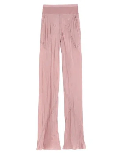 Rick Owens Woman Pants Antique Rose Size 8 Cupro, Cotton, Polyamide In Animal Print