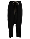 Rick Owens Woman Pants Black Size 10 Acetate, Silk In Black