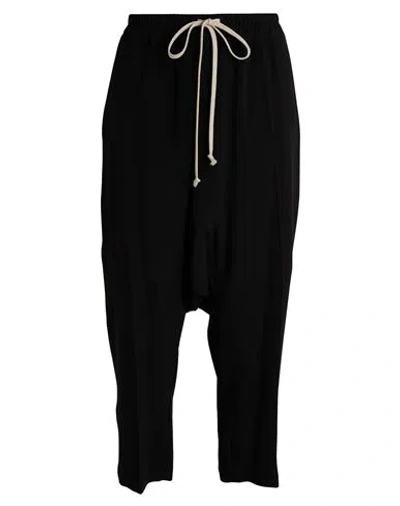 Rick Owens Woman Pants Black Size 10 Acetate, Silk