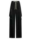 Rick Owens Solid Color Cargo Pants In Black