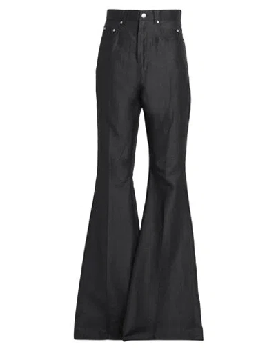 Rick Owens Woman Pants Black Size 28 Linen, Polyamide