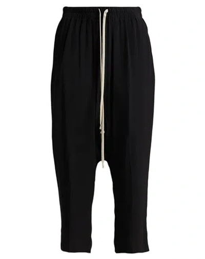 Rick Owens Woman Pants Black Size 4 Acetate, Silk
