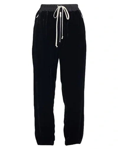 Rick Owens Woman Pants Black Size 4 Viscose, Silk, Cotton