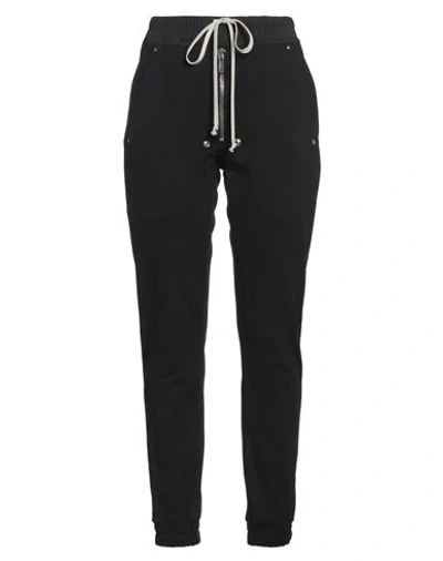 RICK OWENS RICK OWENS WOMAN PANTS BLACK SIZE 6 COTTON, ELASTANE