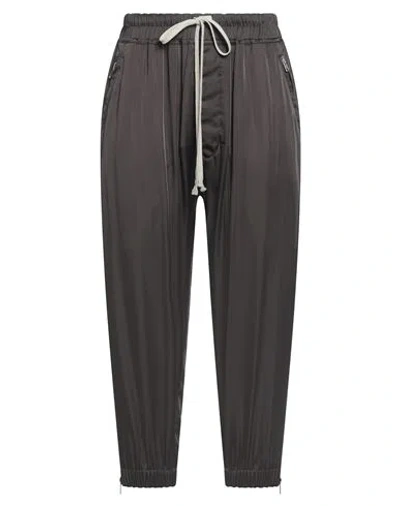 Rick Owens Woman Pants Black Size 6 Silk In Brown