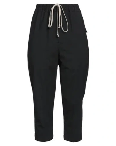 Rick Owens Woman Pants Black Size 6 Virgin Wool, Elastane