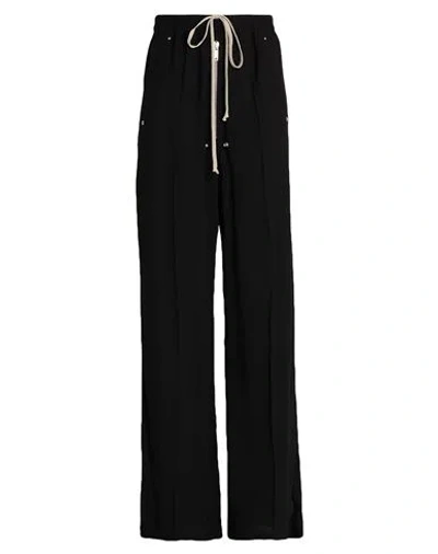 Rick Owens Woman Pants Black Size 6 Viscose, Acetate