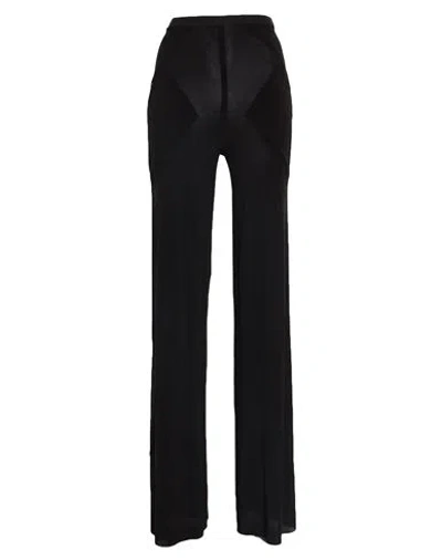 Rick Owens Woman Pants Black Size 6 Cupro, Elastane