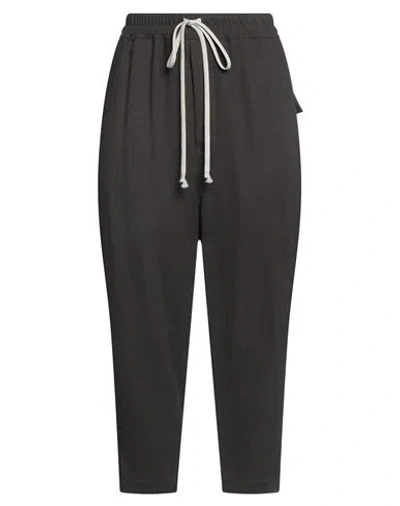 Rick Owens Woman Pants Charcoal Size 6 Virgin Wool In Black