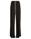 Rick Owens Woman Pants Dark Brown Size 4 Viscose, Acetate In Black