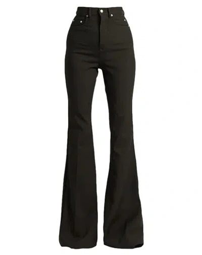 Rick Owens Woman Pants Dark Green Size 26 Virgin Wool