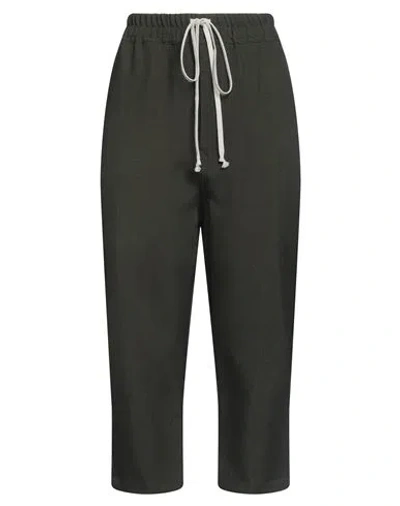 Rick Owens Woman Pants Dark Green Size 4 Virgin Wool In Black