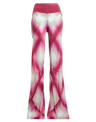Rick Owens Woman Pants Fuchsia Size 8 Cupro, Cotton, Polyamide In Pink