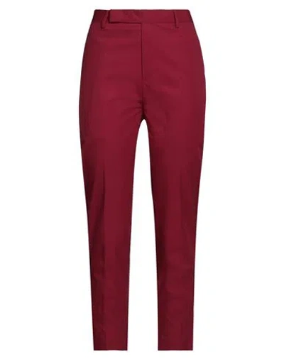 Rick Owens Woman Pants Garnet Size 10 Cotton In Red
