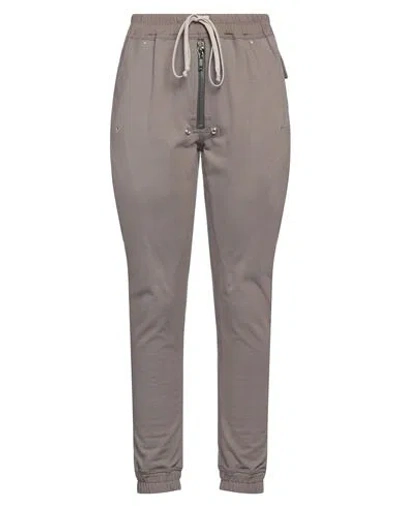 Rick Owens Woman Pants Grey Size 4 Cotton, Elastane
