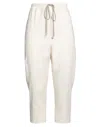 Rick Owens Cropped Pants In Ivory