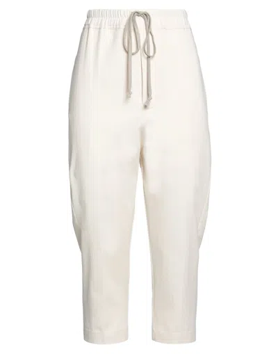 Rick Owens Cropped Pants In Ivory