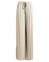 Rick Owens Woman Pants Light Grey Size 6 Viscose, Acetate In Neutral