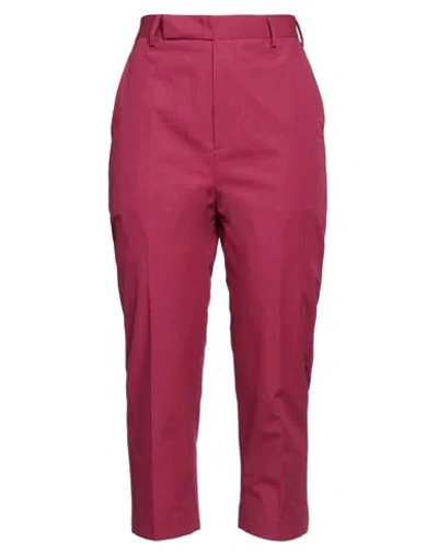 Rick Owens Woman Pants Magenta Size 14 Cotton