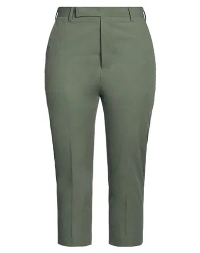 Rick Owens Woman Pants Military Green Size 12 Cotton